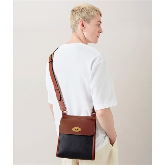 Mulberry Antony Black & Cognac Eco Scotchgrain